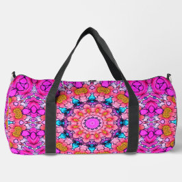 Stilvoll rosa geometrische Designduffeltasche Duffle Bag