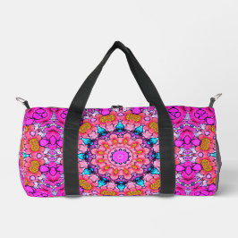 Stilvoll rosa geometrische Designduffeltasche Duffle Bag