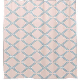 Stilvoll rosa geometrische Musterlinien Hübsch Duschvorhang