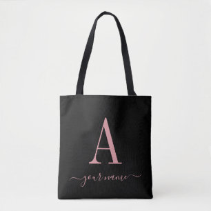 Stilvoll rosa Monogram einfach, modern Minimalisti Tasche