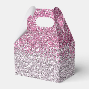Stilvoll Rosa Ombre Glitzer Sparkle Geschenkschachtel