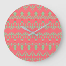Stilvoll rosa Uhr mit mintengrün