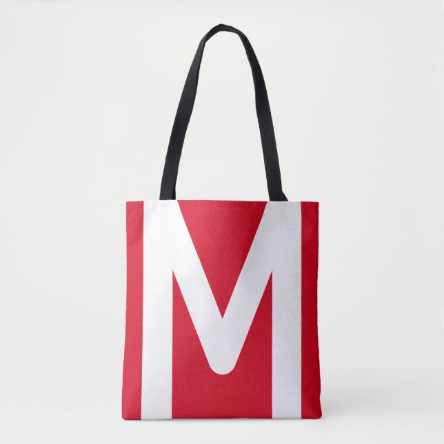 Stilvoll rot und weiß tasche (Vorderseite)