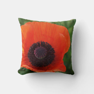 Stilvoll roter Mohnkopf Blume Kissen Kissen Kissen