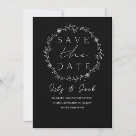 Stilvoll schlicht und elegant modern save the date