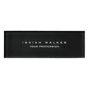 Stilvoll Schlichte, einzigartige Special Black & W Namenschild