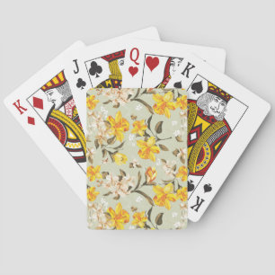 Stilvoll schönes, leuchtend blumengeschmücktes Mus Spielkarten