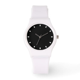 Stilvoll Schwarz-Weiß Armbanduhr