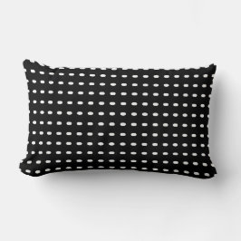 Stilvoll Schwarz-weißes Design Elegant Geometrisch Lendenkissen