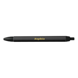 Stilvoll schwarzer Stift mit Individuelle Name