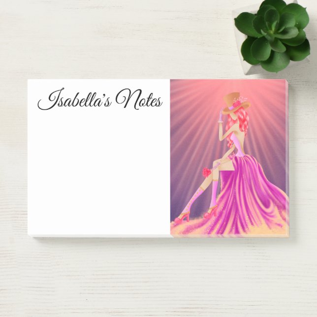 Stilvoll Steampunk Glamour Prom Queen Post-it Klebezettel (Büro)