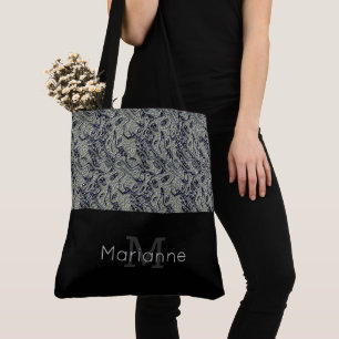 Stilvoll strukturierte Mit Monogramm Tote Tasche