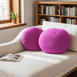 Stilvoll süß und elegante abstrakte hellrosa Muste Rundes Kissen