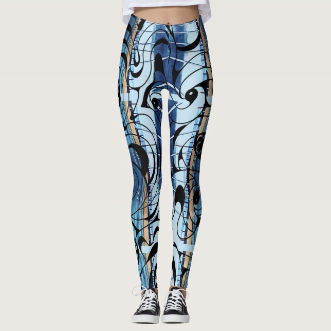 Stilvoll Swirling Leggings von Joya Eve (Vorderseite)