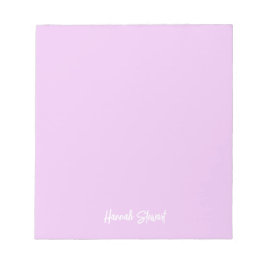 Stilvoll Trendy Lavender Lila Minimalistisch Girly Notizblock