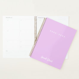 Stilvoll Trendy Lavender Lila Minimalistisch Girly Planer