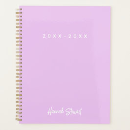 Stilvoll Trendy Lavender Lila Minimalistisch Girly Planer