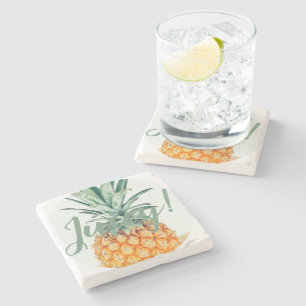 Stilvoll und funky Juicy Pineaple Steinuntersetzer