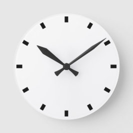 Stilvoll und Minimalistisch Schwarz und Weiß Runde Wanduhr