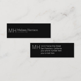 stilvoll und modern beruflich mini visitenkarte