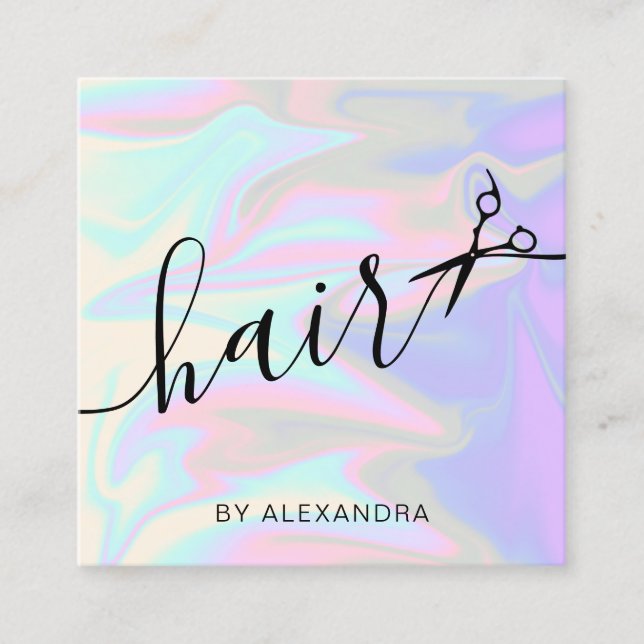 Stilvoll und modern quadratische visitenkarte (Vorderseite)