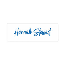 Stilvoll und trendy Blue Minimalistisch Girly Permastempel