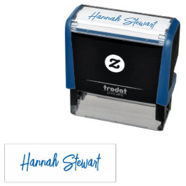 Stilvoll und trendy Blue Minimalistisch Girly Permastempel