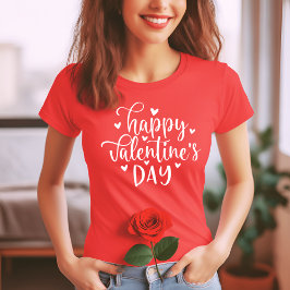Stilvoll und trendy Happy Valentine's Day T-Shirt