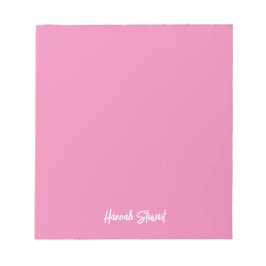 Stilvoll und trendy Pink Minimalistisch Girly Notizblock