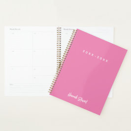 Stilvoll und trendy Pink Minimalistisch Girly Planer