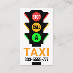 Stilvoll verkehrsträgerfreundliches Taxi Visitenkarte
