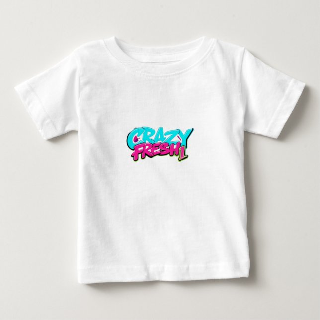 Stilvoll verrückter Baby-T - Shirt (Vorderseite)