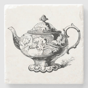 Stilvoll Vintager Teapot Steinuntersetzer