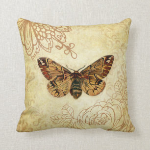 Stilvoll Vintages Moth Cushion Kissen