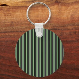 Stilvoll Vintages Olive Sage Green Black 3D gestre Schlüsselanhänger