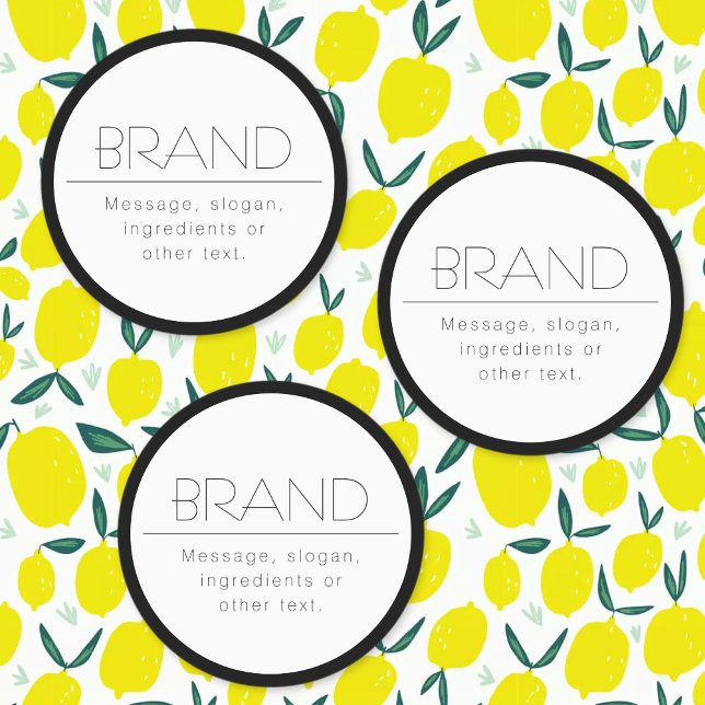 Stilvoll wasserdicht Minimalistisch Etiketten (Von Creator hochgeladen)