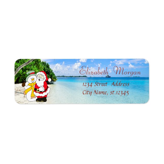 Stilvoll, Weihnachten, Strand, Weihnachtsmann und  (Vorne)