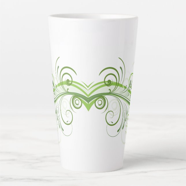 Stilvolle 17 oz Latte-Tasse mit kühner Grafik Milchtasse (Vorderseite)