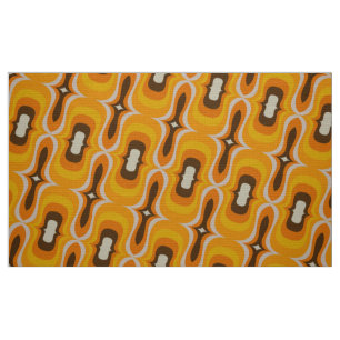 Stilvolle 50er 60er 70er Retro Mod-Muster Gewebe Stoff