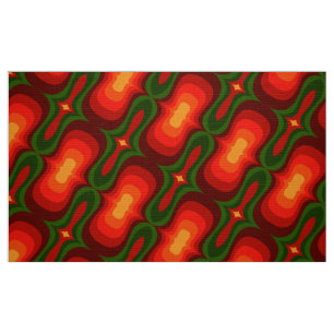 Stilvolle 50er 60er 70er Retro Mod-Muster Gewebe Stoff