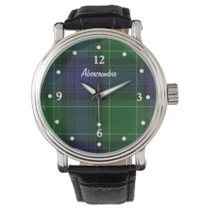 Stilvolle Abercrombie karierte gegenübergestellte Armbanduhr