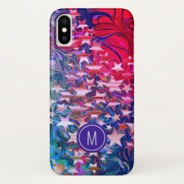 Stilvolle Abstrakt Stars Monogram Case-Mate iPhone Hülle