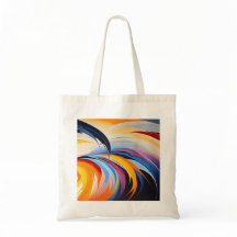 Stilvolle abstrakte Kunst Leinwand-Tasche