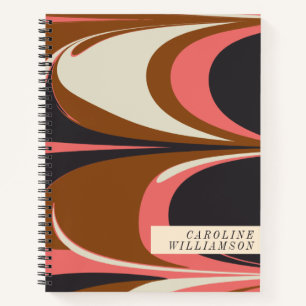 Stilvolle Abstrakte Moderne Elegant Personalisiert Notizbuch