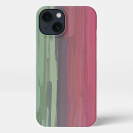 Stilvolle Abstrakte Wassermelone Rosa und Grün iPhone Hülle