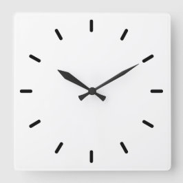 Stilvolle Acrylmauer-Uhr - 10,75" Square Quadratische Wanduhr