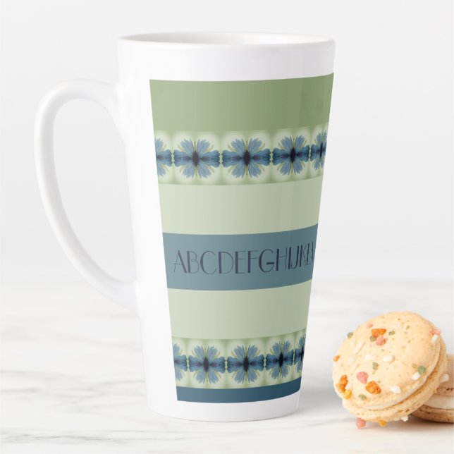 Stilvolle Alphabet Typografie Milchtasse (Beispiel)