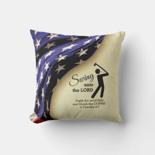 Stilvolle American Flag Golf Kissen