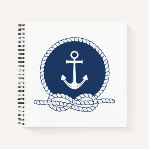 Stilvolle Anker und Seile Notizbuch