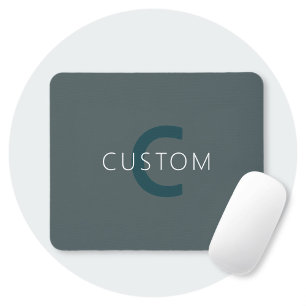 Stilvolle anpassbare Monogramm-Vorlage Mousepad